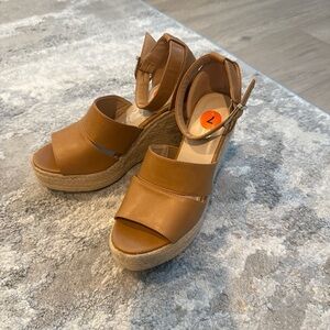 Catherine Malandrino Brown Espadrille Wedges